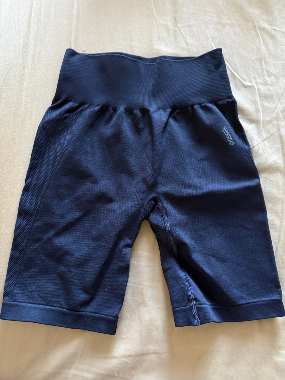 Gym shark High-Waist Navy Bike Shorts